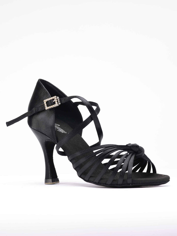 Chaussures de danse latine pour femme, modèle Irina, 8 fines brides à l&