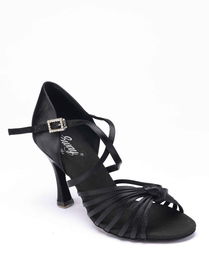 Chaussures de danse latine pour femme, modèle Irina, 8 fines brides à l&