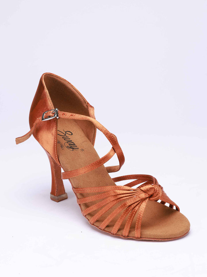 Chaussures de danse latine pour femme, modèle Irina, 8 fines brides à l&