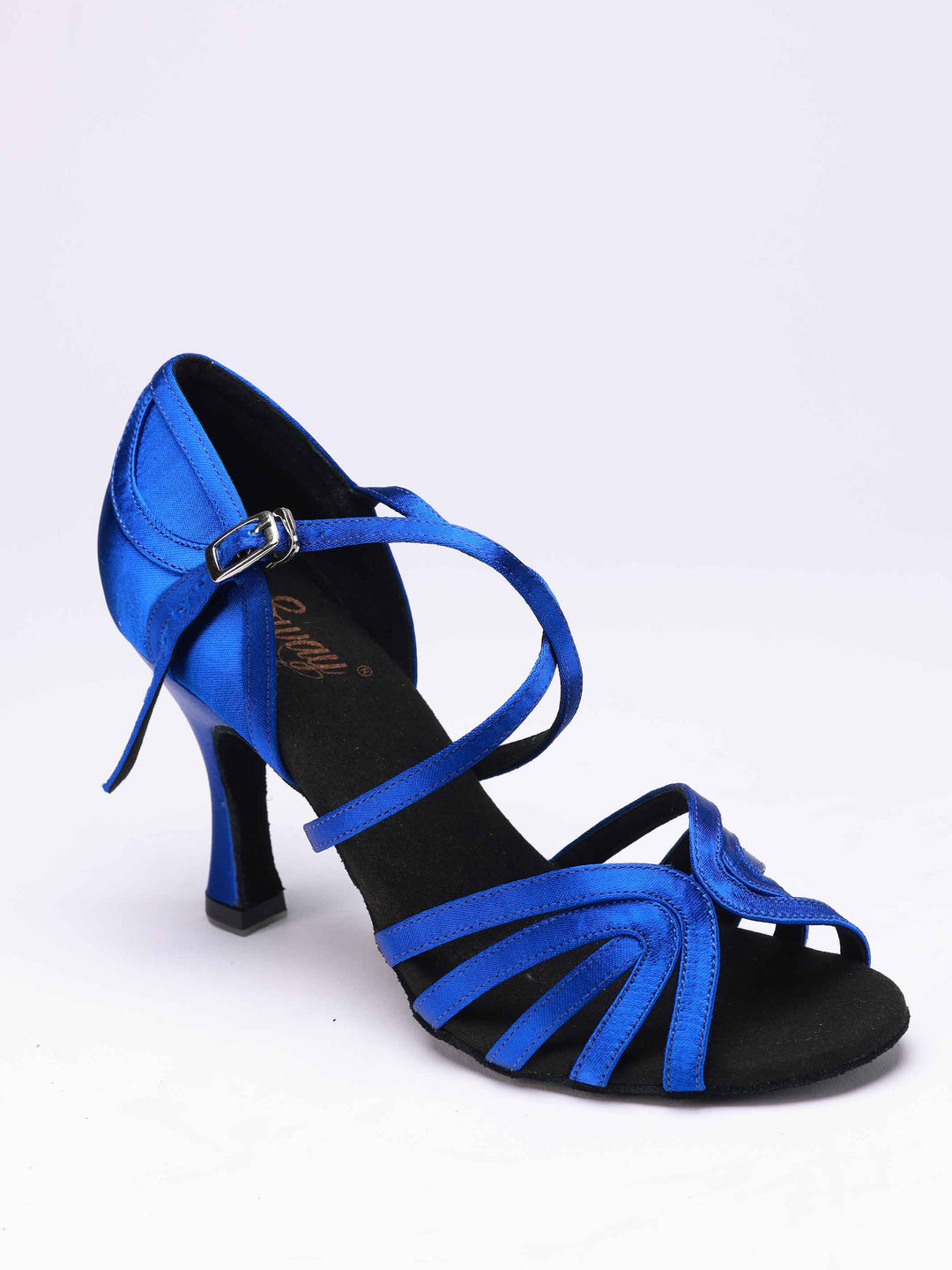 Chaussures de danse latine pour femmes, modèle Rodayna, 5 brides sur le devant et une bride élégante à l&