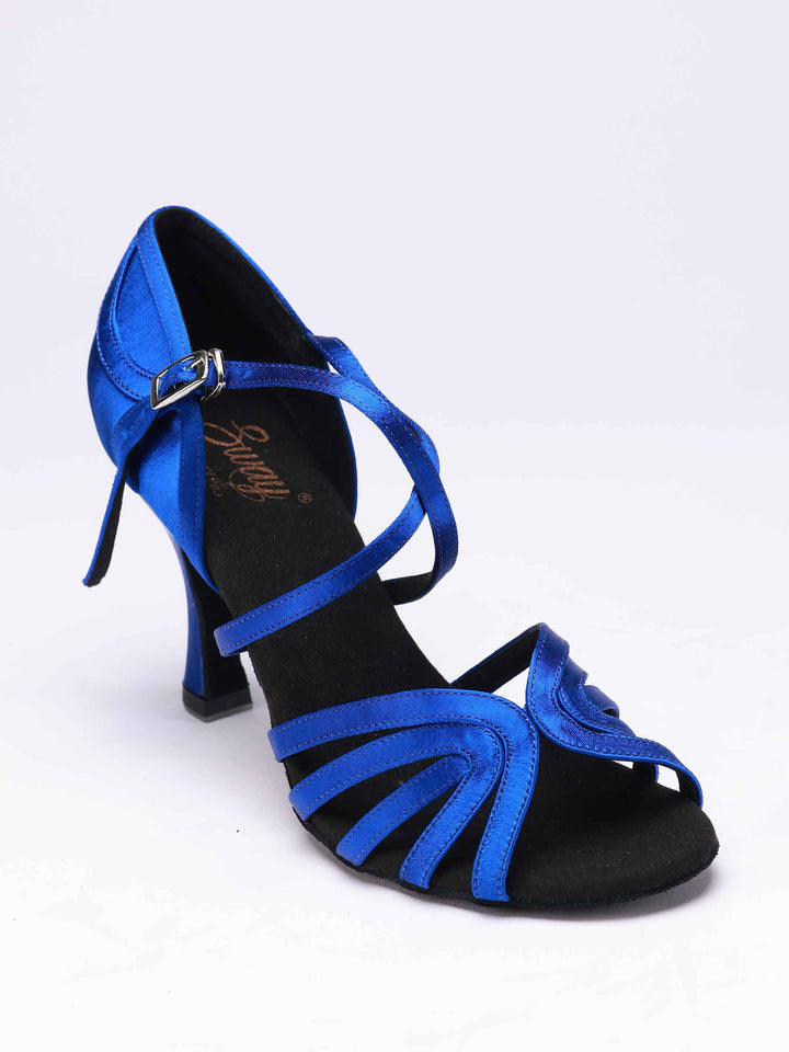Chaussures de danse latine pour femmes, modèle Rodayna, 5 brides sur le devant et une bride élégante à l&