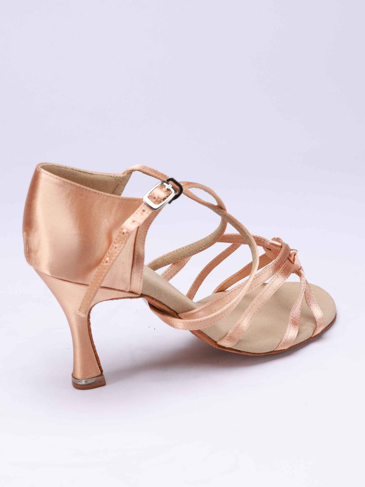 Lateintanzschuhe für Damen, modèle Gabriella, nœuds multiples à l&