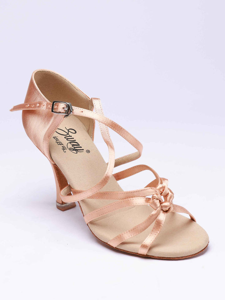 Lateintanzschuhe für Damen, modèle Gabriella, nœuds multiples à l&