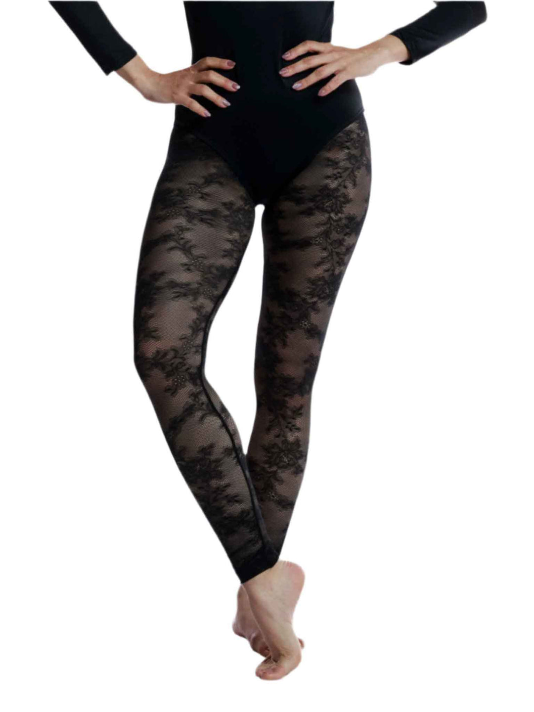 Collants résille dentelle pour femme - design élégant pour danse et ballet