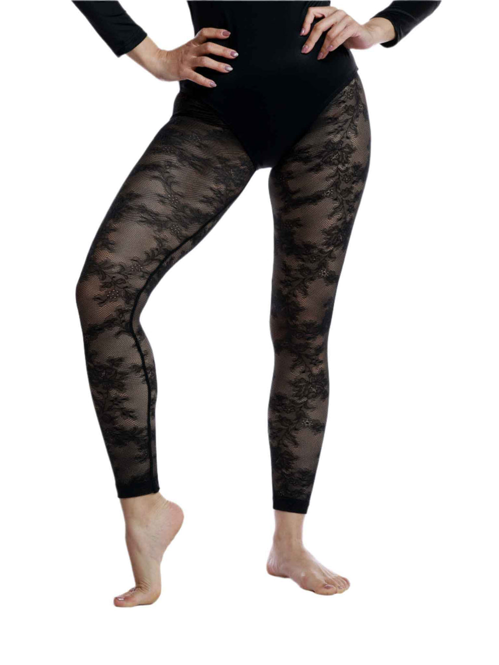 Collants résille dentelle pour femme - design élégant pour danse et ballet