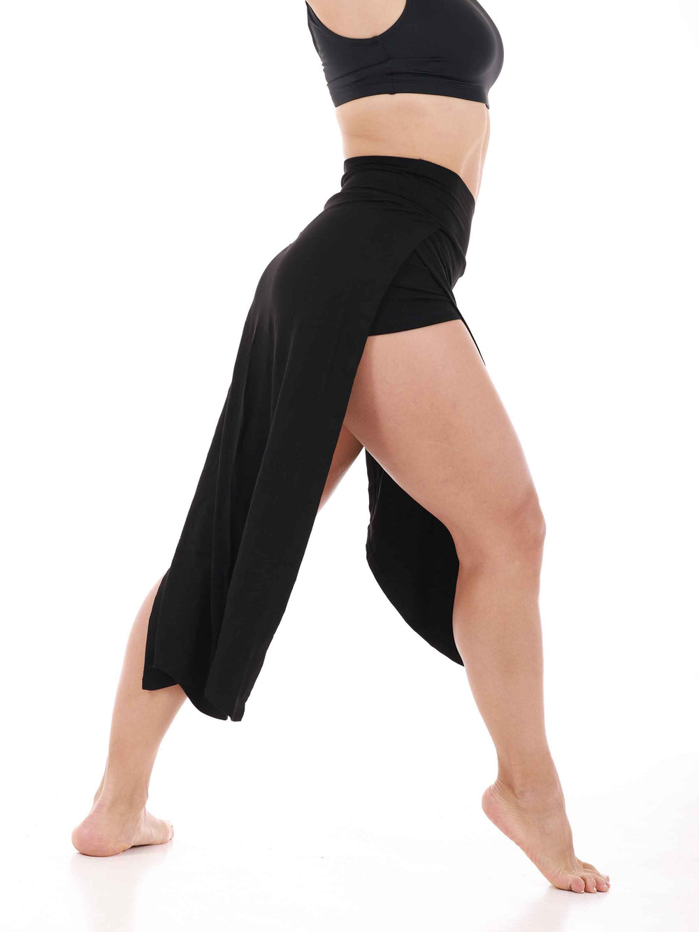 Jupe-Short 3/4 de Tango pour Femme – Couleur Noir - vue de côté - vue de côté